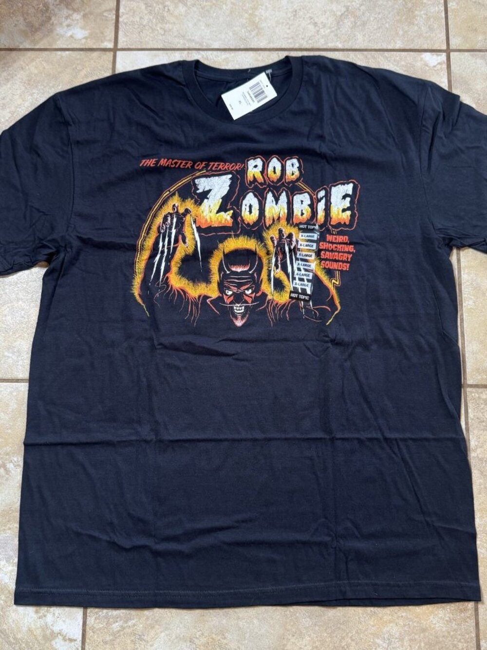 Rob Zombie Master Of Terror Terror Devil T-Shirt X-LARGE New
